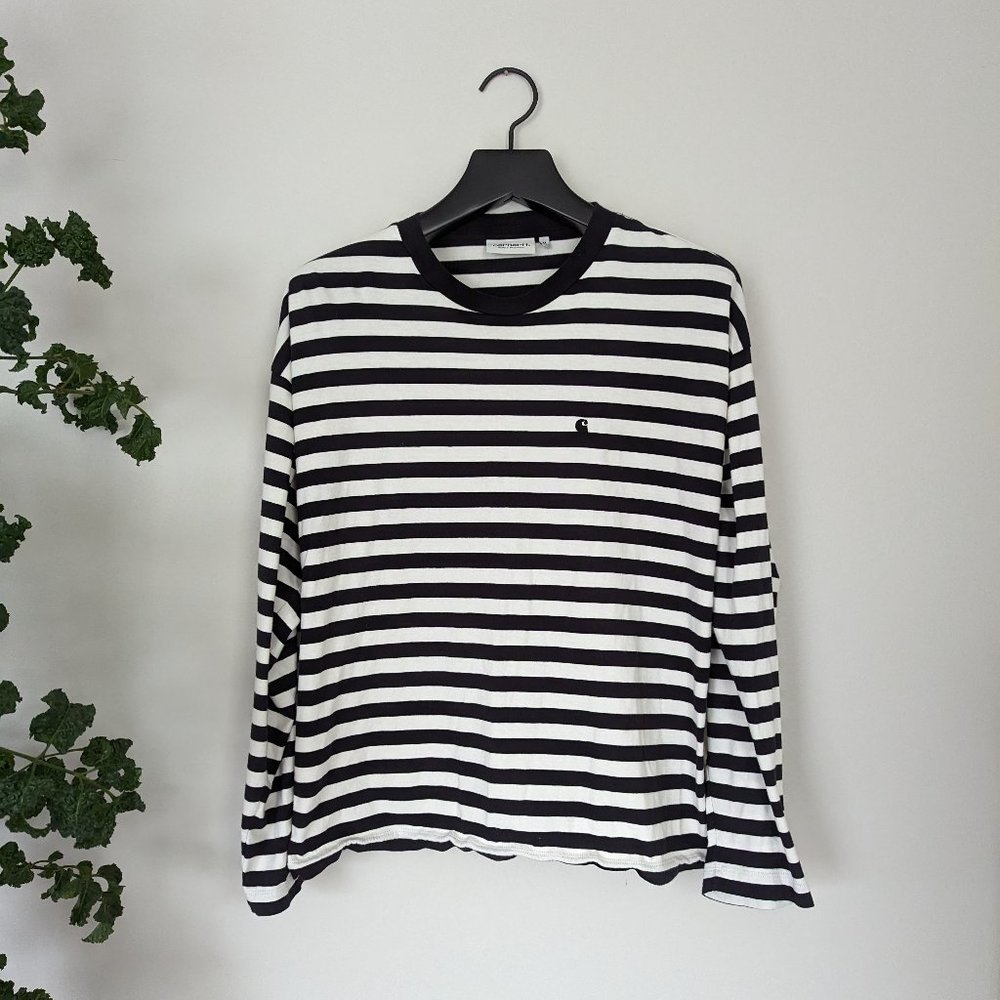 Carhartt WIP Women's Scotty Stripe Long Sleeve T-Shirt - Black